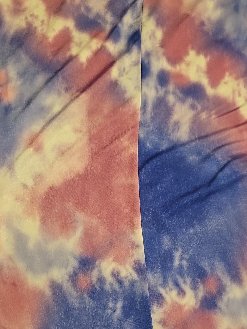 Sew In Love 2x Tie-Dye V-Neck Top in Purple and Pink With Shark Bite Hem - Picture 4 of 5